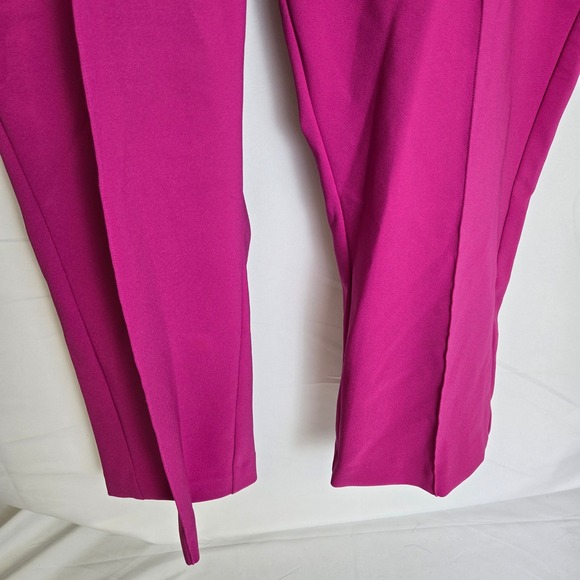 Rachel Zoe High-Rise Pleated Stretch Dress Pants, Pink, Business Barbiecore, 18 - Picture 3 of 9